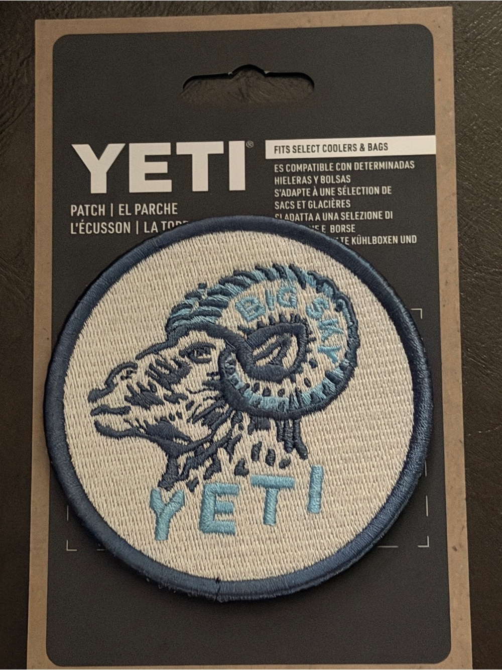 Yeti Big Sky Blue Bighorn Patch - Sold Out - Retired